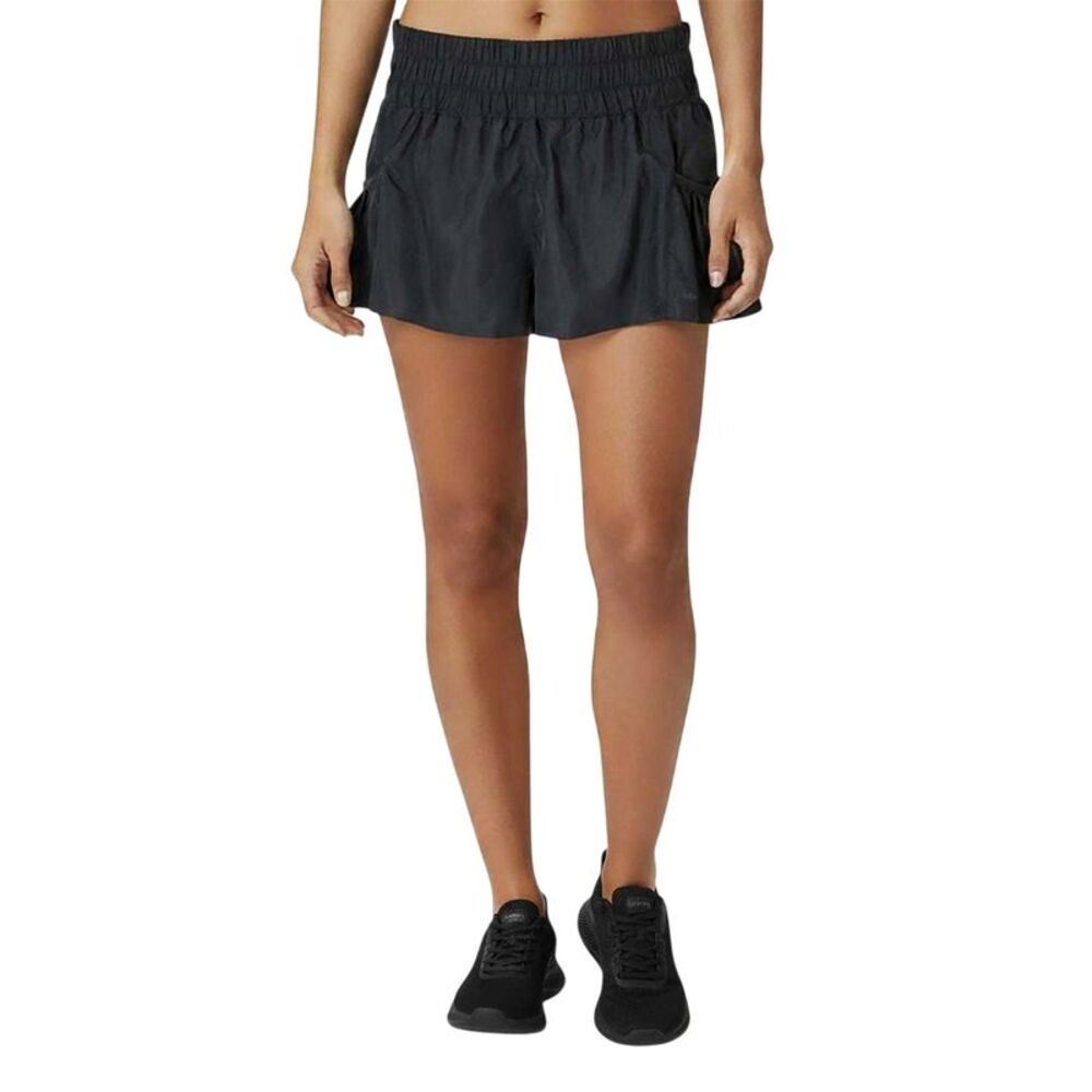 USA Pro Womens/Ladies Flow Workout Running Shorts / Black